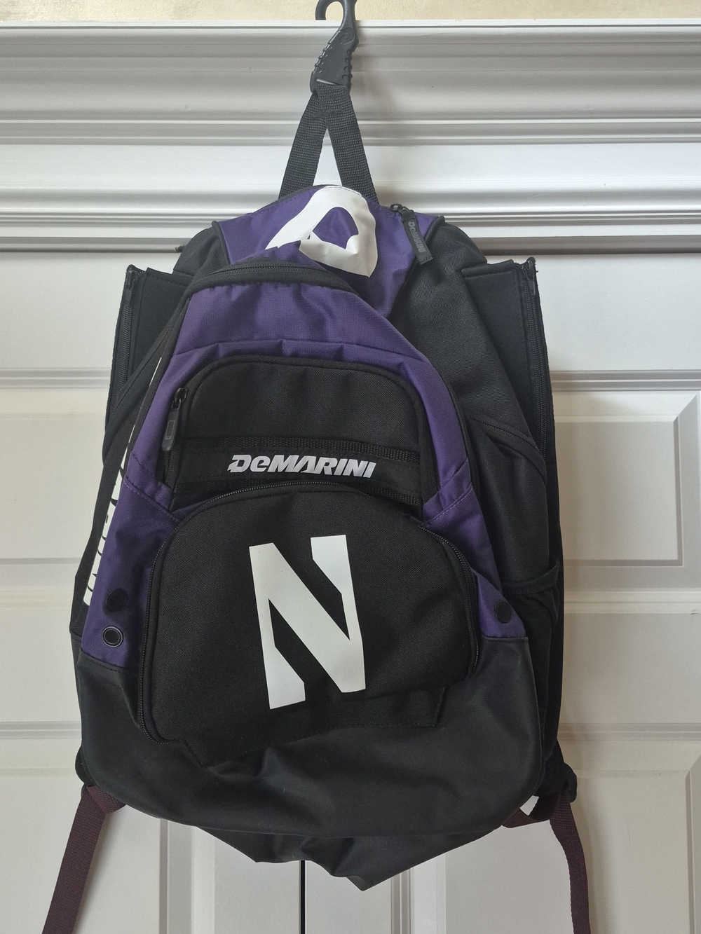 DeMarini Men's Black & Purple Performance Backpack